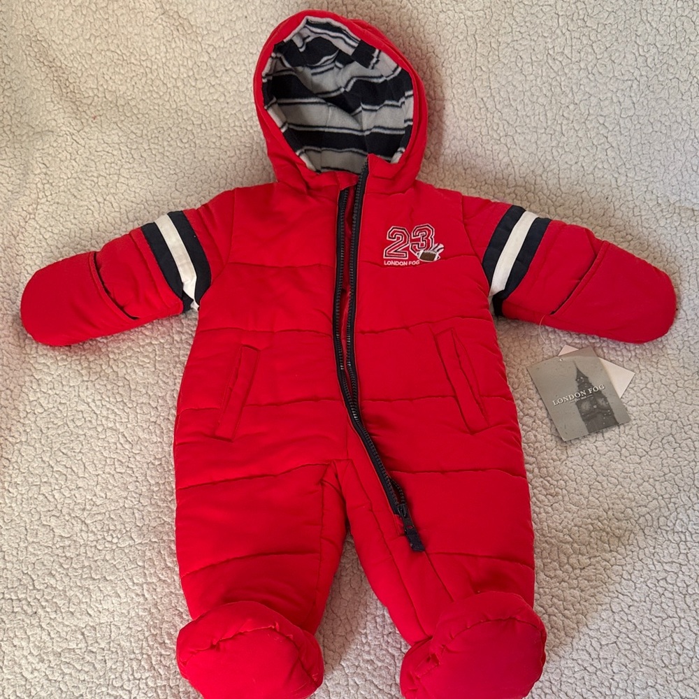 London Fog Infant Cold Weather One Piece 3/6 M